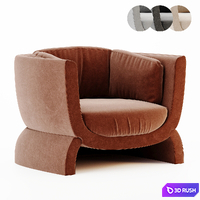Hunga Armchair La Redoute 3D Model Corona