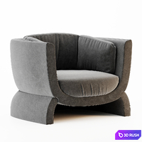 Hunga Armchair La Redoute 3D Model Corona