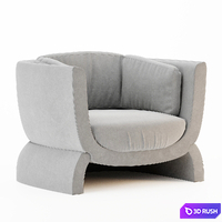 Hunga Armchair La Redoute 3D Model Corona