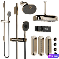 Kohler set Shower collection 3D Model Vray, Corona