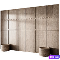 Headboard wall panel 03 3D Model Corona