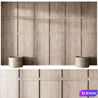 Headboard wall panel 03 3D Model Corona