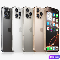 Apple iPhone 16 Pro MAX All colors 3D Model Vray, Corona