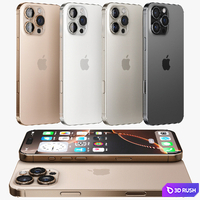 Apple iPhone 16 Pro MAX All colors 3D Model Vray, Corona
