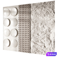 Headboard wall panel 10 3D Model Corona