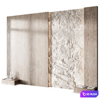 Headboard wall panel 12 3D Model Corona