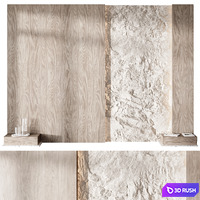 Headboard wall panel 12 3D Model Corona