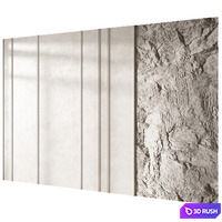 Headboard wall panel 14 3D Model Corona