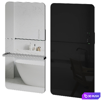 Disenia - Helios Wall-mounted Glass Panel Radiator 3D Model Vray, Corona