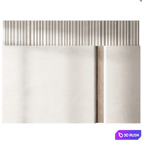 Headboard wall panel 17 3D Model Corona
