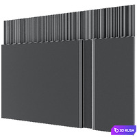 Headboard wall panel 17 3D Model Corona