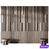 Headboard wall panel 18 3D Model Corona