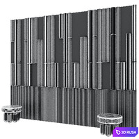 Headboard wall panel 18 3D Model Corona