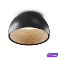 Vibia Duo Petra Ceiling Lamp 3D Model Vray, Corona