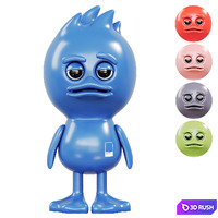 TUD x Pantone Collectible Toy 3D Model Vray, Corona