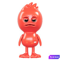 TUD x Pantone Collectible Toy 3D Model Vray, Corona