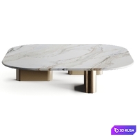 Giulio Marelli ONNO Rectangular Coffee Table 3D Model Vray, Corona