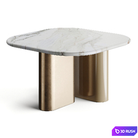 Giulio Marelli ONNO Rectangular Coffee Table 3D Model Vray, Corona