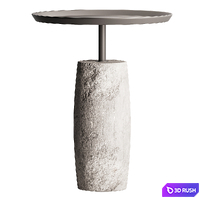 Kindra Marble Side Table 3D Model Corona