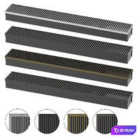 Floor-mounted built-in convectors 3D Model Corona
