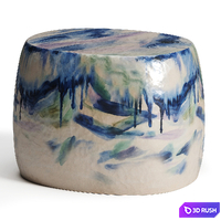 Multicolor Brushed Side Table 3D Model Corona