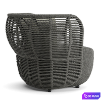 Bay Outdoor Armchair v2 3D Model Vray, Corona