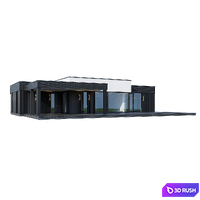 Modern house V109 3D Model Vray, Corona