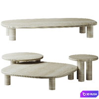 Simmy Tables by Giulio Marelli 3D Model Vray, Corona