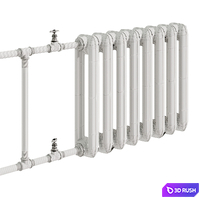 Soviet cast iron radiator. 3D Model Corona