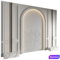 Wall Panel Decor 370 3D Model Vray, Corona