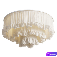 Custom made fabric ceiling lampshade 3D Model Corona
