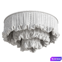 Custom made fabric ceiling lampshade 3D Model Corona