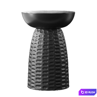 Solid Mango End Table 3D Model Vray, Corona