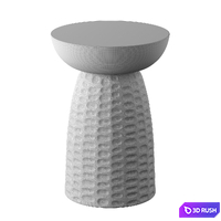 Solid Mango End Table 3D Model Vray, Corona