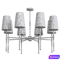 Freya Tida 8 Chandelier 3D Model Corona