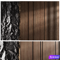 Wall 3D Panel 02 3D Model Corona