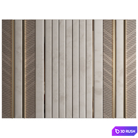Wall Panel Decor 287 3D Model Vray, Corona