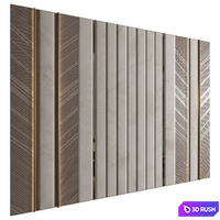 Wall Panel Decor 287 3D Model Vray, Corona