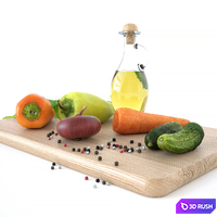 Kitchen decore set (vegetables) 3D Model Vray