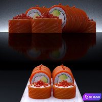 Sushi set 3D Model Corona