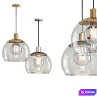Sculptural Glass Globe 7-Light 3D Model Vray