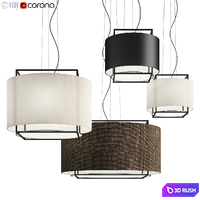Lewit Hanging Pendant Metalarte 3D Model Vray, Corona