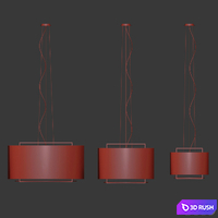 Lewit Hanging Pendant Metalarte 3D Model Vray, Corona