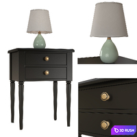 Curbstone Blues, table lamp Arti Lampadari Riccardo 3D Model Corona
