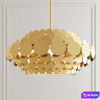 Arterios Calliope Tiere Discs Chandelier 3D Model Vray