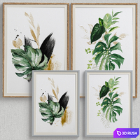 Framed Print P-32 3D Model Vray, Corona