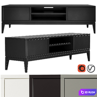 Dantone Home 2-drawer Austin TV Stand 3D Model Vray, Corona