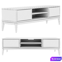 Dantone Home 2-drawer Austin TV Stand 3D Model Vray, Corona