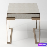 Fendi Aura Bedside Table (Stone Fiddleback Sycamore) 3D Model Vray, Corona