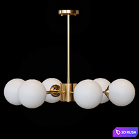 BALLS B by lampatron 6,8,12 lamps 3D Model Corona